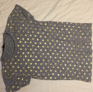 JCrew Gray Tshirt w/gold stars